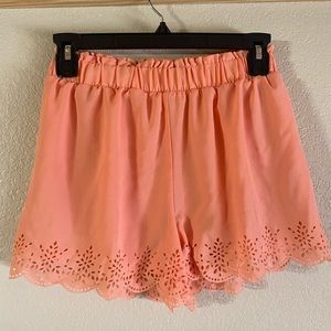 Coral blu pepper shorts